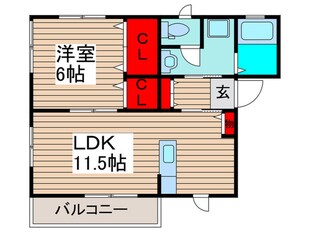 フォ－ルＡ棟の物件間取画像